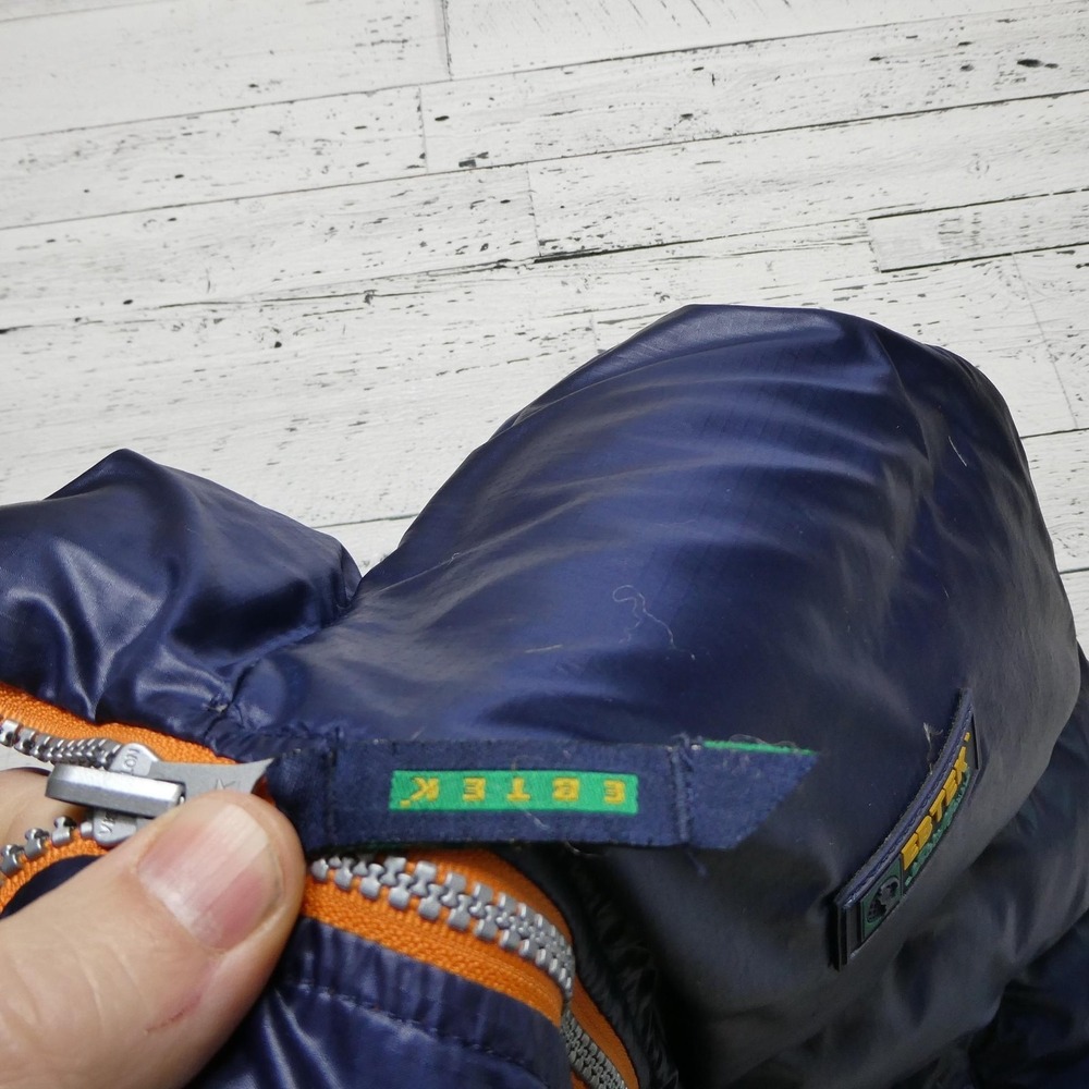 Eddie Bauer EBTEK Vest Mens 2XLT Blue Orange Down Puffer Reversible Ski Outdoor - Picture 4 of 15